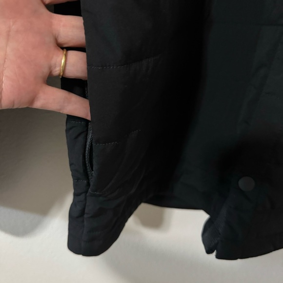 Lululemon Quilted Overshirt Shacket Black Shirt Jacket Snap Chest Pocket-Large - Picture 7 of 11